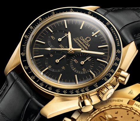 omega speedmaster professional moonwatch gold|omega speedmaster moonwatch bezel.